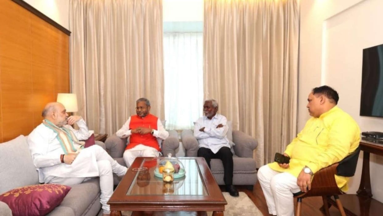 Home Minister Amit Shah held a secret strategy meeting in Ranchi, gave these big tasks to BJP leaders