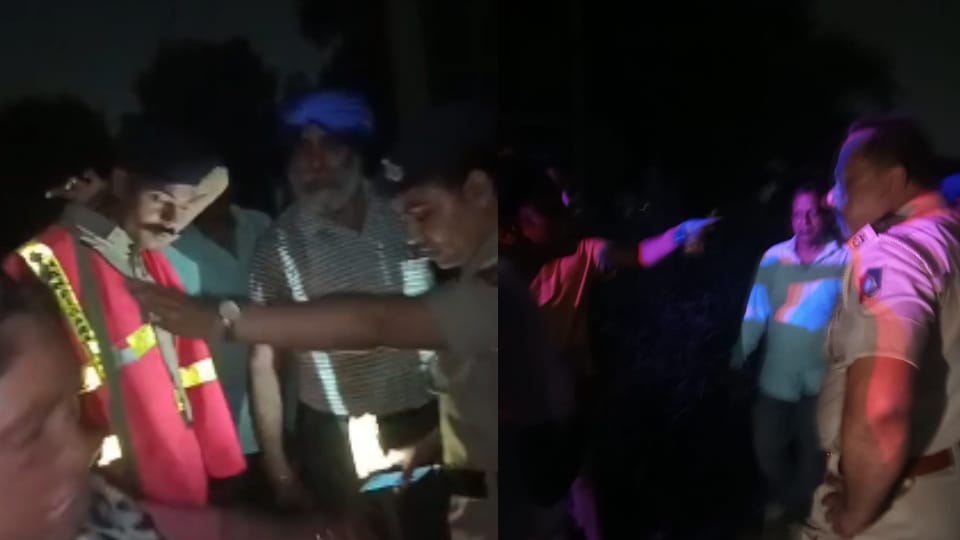 Chandigarh police lady constable slaps nurse during naka see video