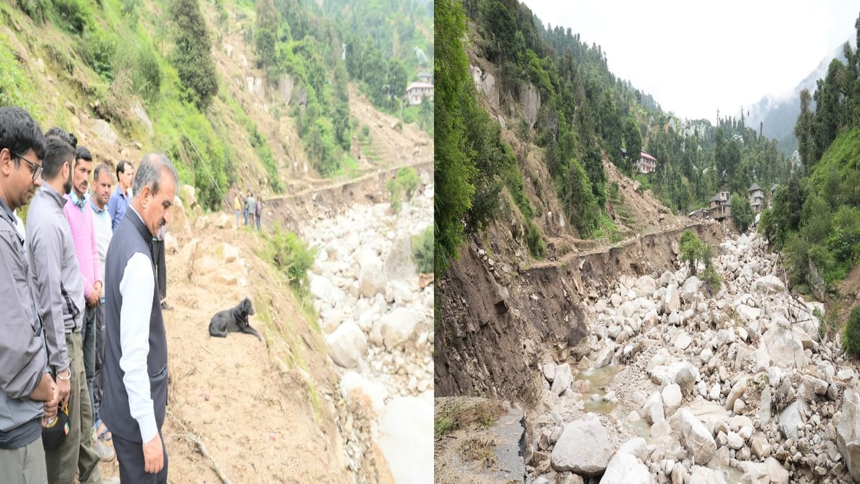 CM sukhvinder Sukhu spent the night with the disaster affected people in Thunag, said- the govt is committed t