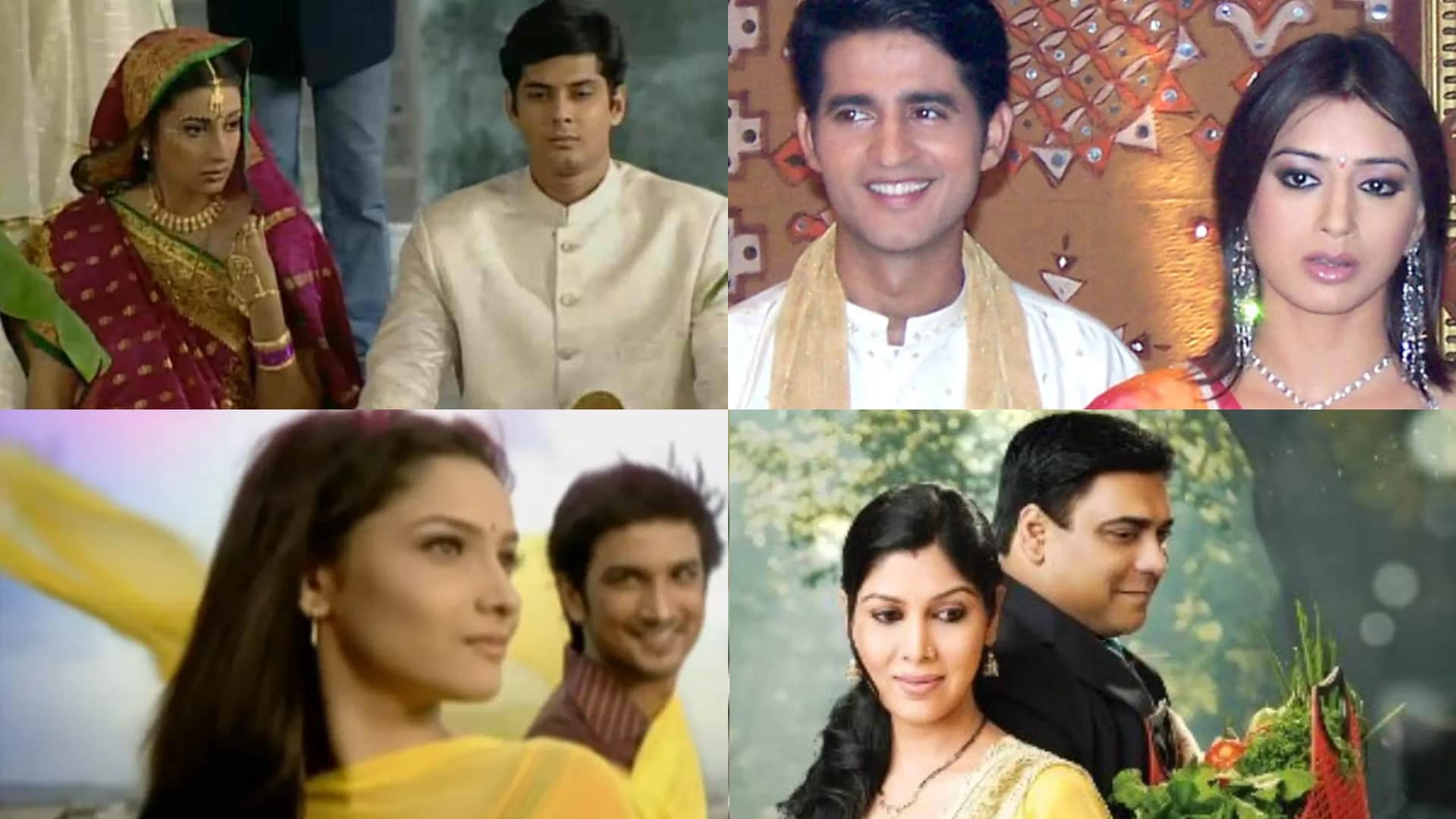 Popular On-Screen Couples Indian Television Sushant Singh Rajput Ankita Lokhande Hiten Tejwani Gauri Pradhan