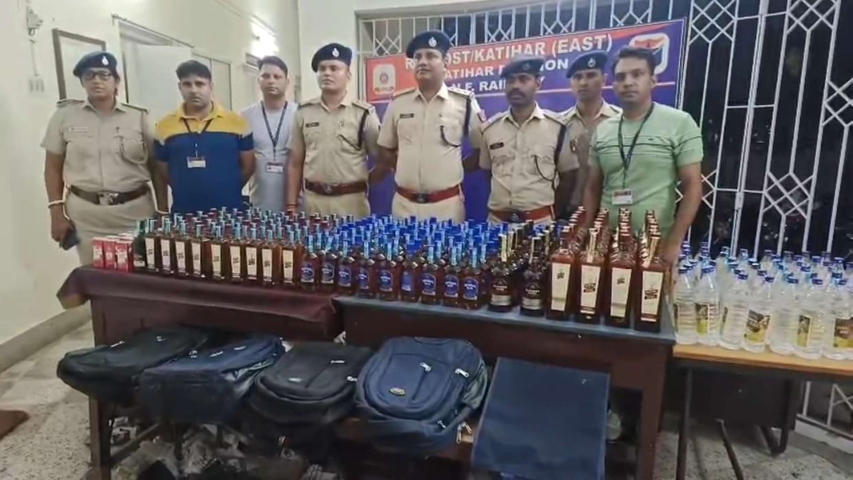 drone busts liquor smuggling intercity express Liquor recovered smuggler escapes