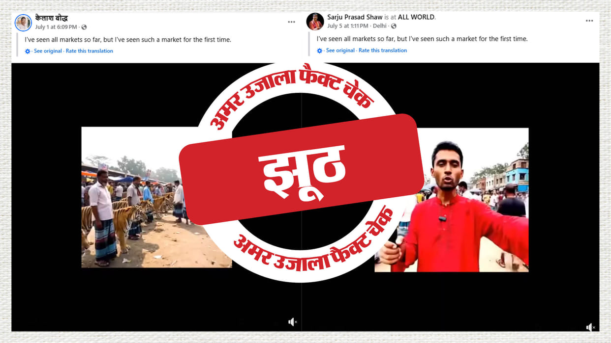 Video of tiger being sold in Bangladesh market is created using AI