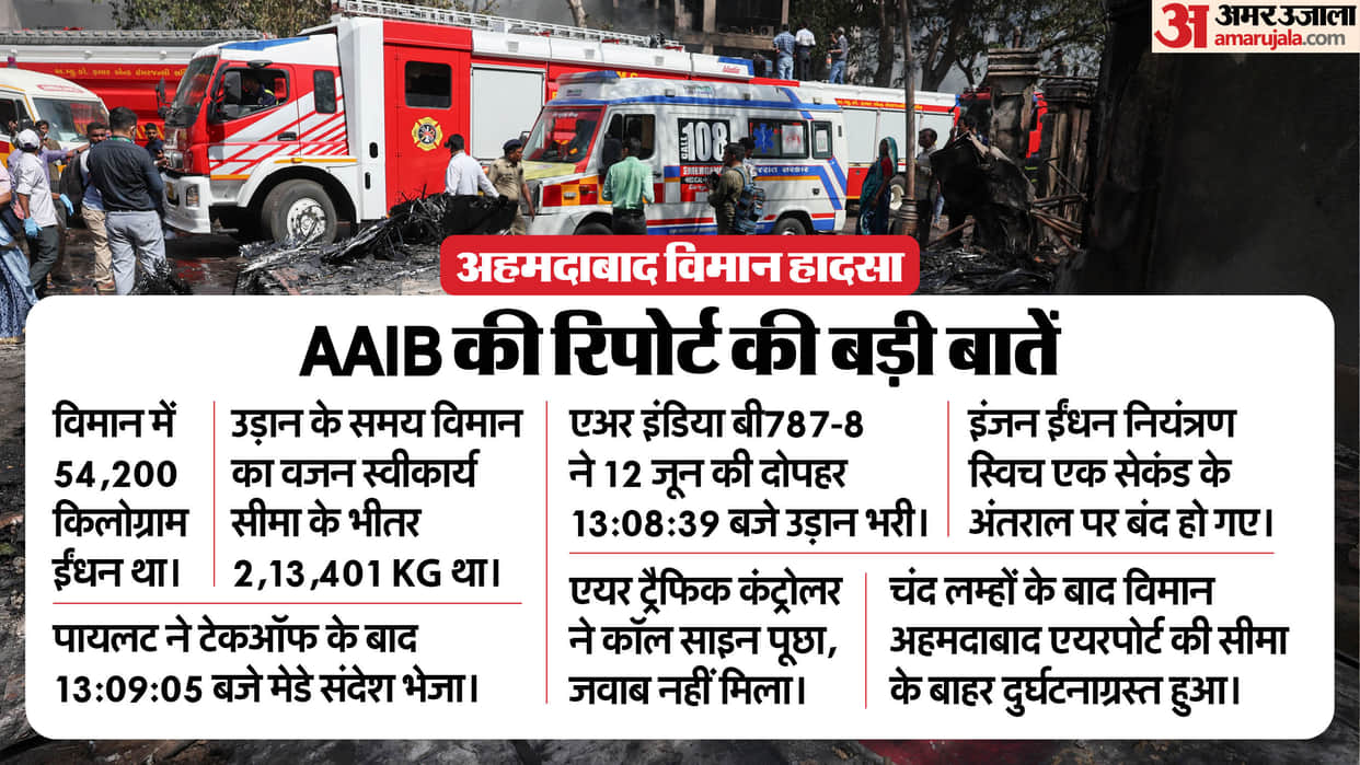 Air India Plane B787-8 Crash AAIB Probe Report Boeing GE Engines Pilot Health Bird Hit Fuel supply and other r