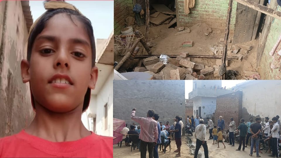 The Roof of house collapsed in Hapur teenager died six members of a family were injured