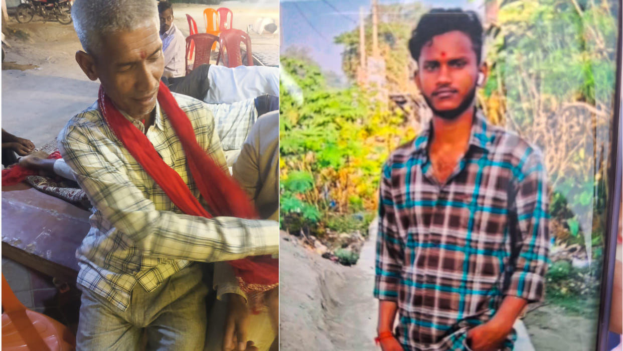 In Deoria, a pickup collided with a bike, grandfather and grandson died news in hindi