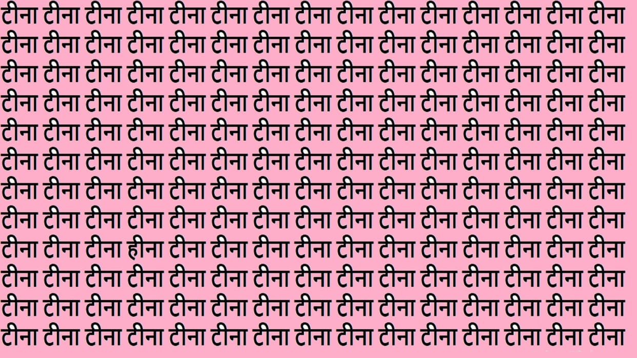 Optical Illusion IQ Test Brain Test Can You Spot Hina in 18 Seconds Brain Teaser Images