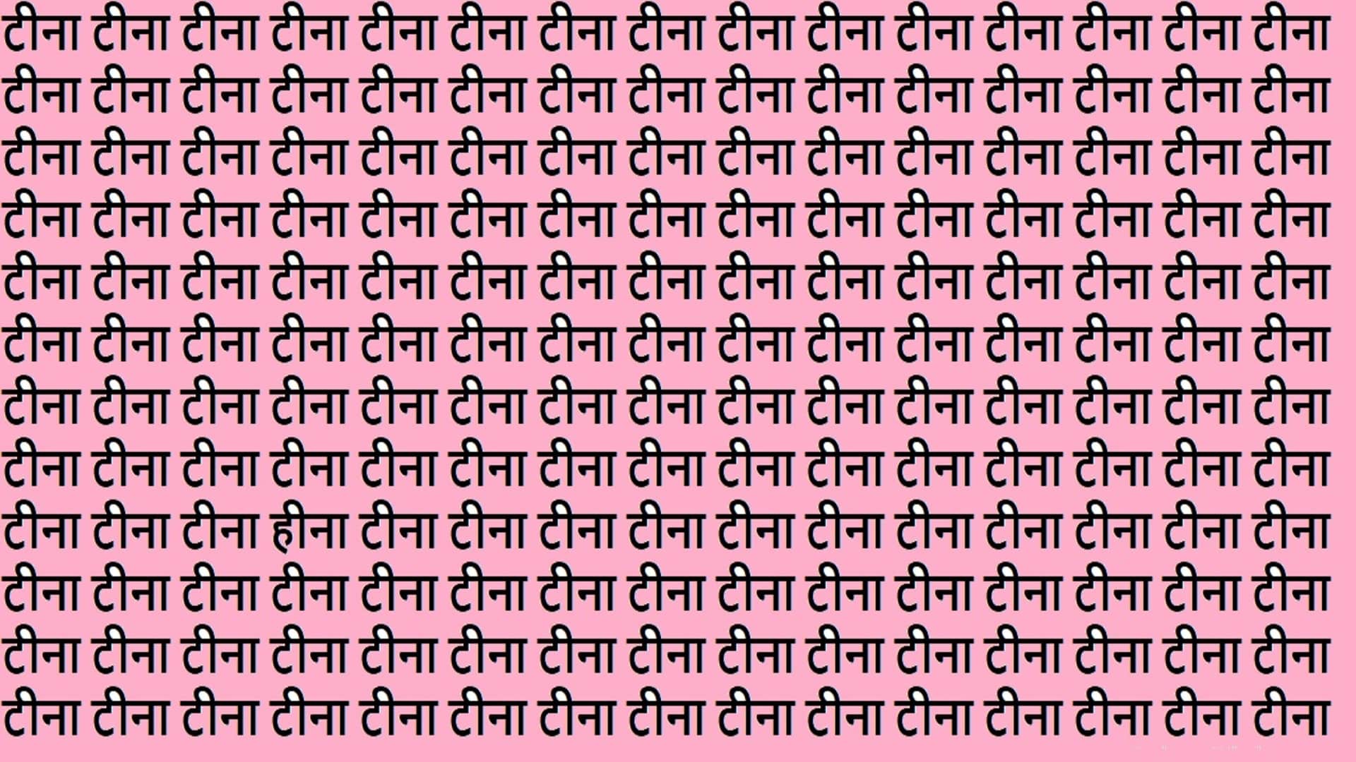 Optical Illusion IQ Test Brain Test Can You Spot Hina in 18 Seconds Brain Teaser Images