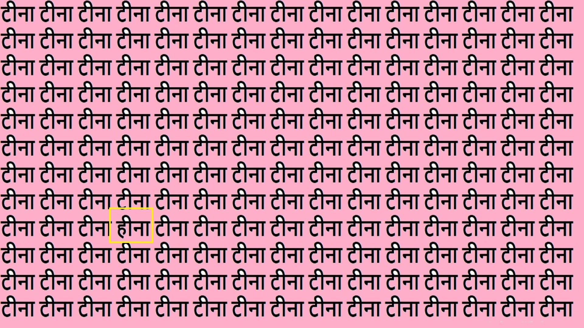 Optical Illusion IQ Test Brain Test Can You Spot Hina in 18 Seconds Brain Teaser Images