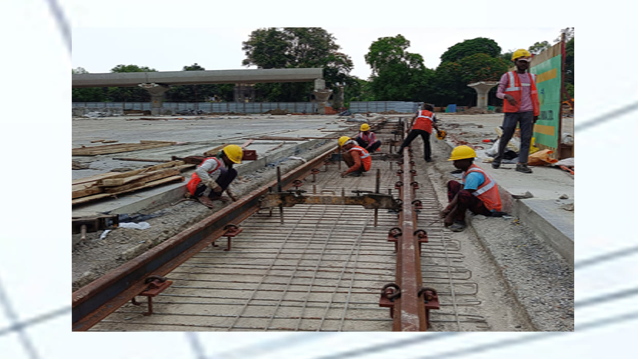 Kanpur: Tracks started to be laid in the depot of Metro Corridor-2