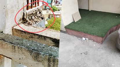 Plaster Fell In Gaur City Society Located In Greater Noida West – Amar Ujala Hindi News Live