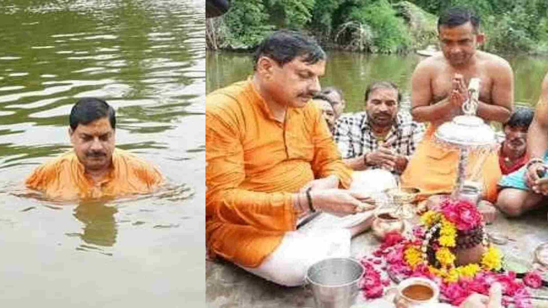 Ujjain News: CM Mohan Yadav took a dip in Shipra after taking blessings from Mahakal