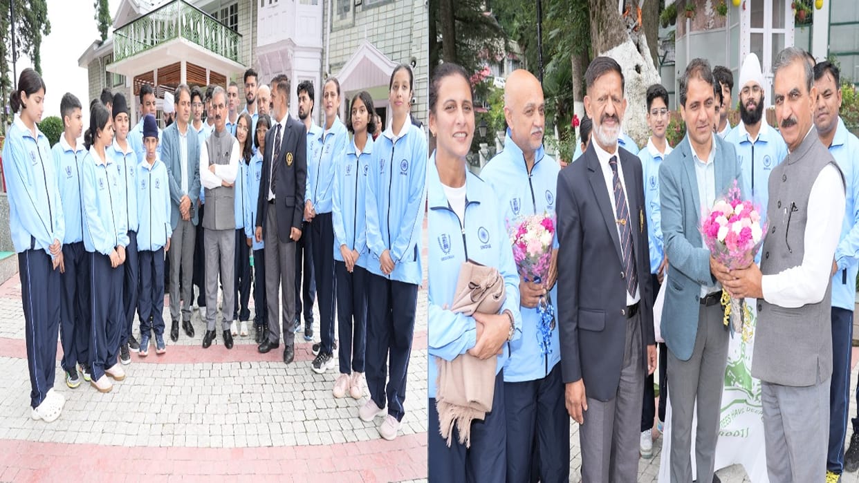 CM Sukhu flagged off a team of players for the Karate competition to be held in Japan