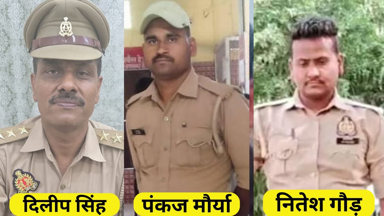 jaunpur sp suspended Inspector accountant two constables on charges of threatening and taking bribe