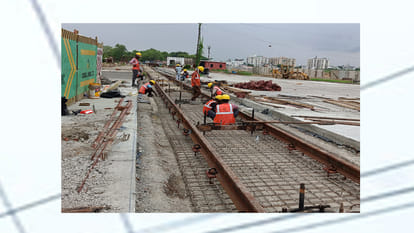 Kanpur: Tracks started to be laid in the depot of Metro Corridor-2