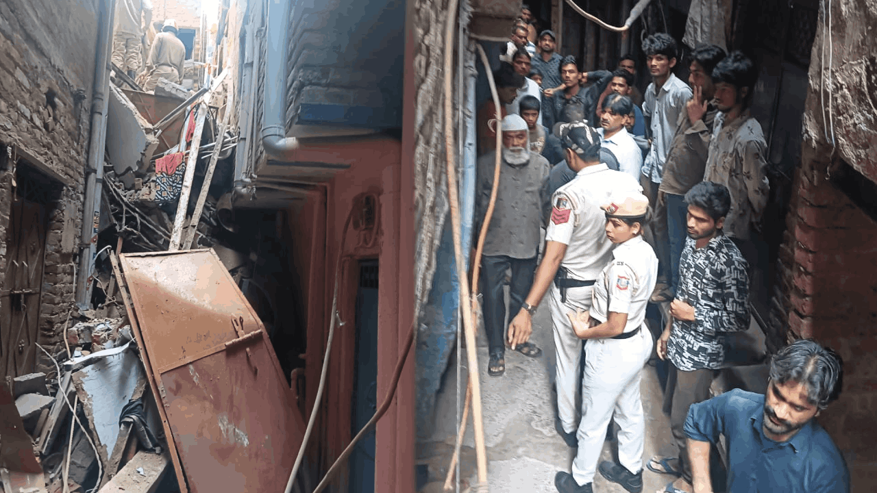 Delhi Building Collapse rescue operation carried out in four feet wide lane
