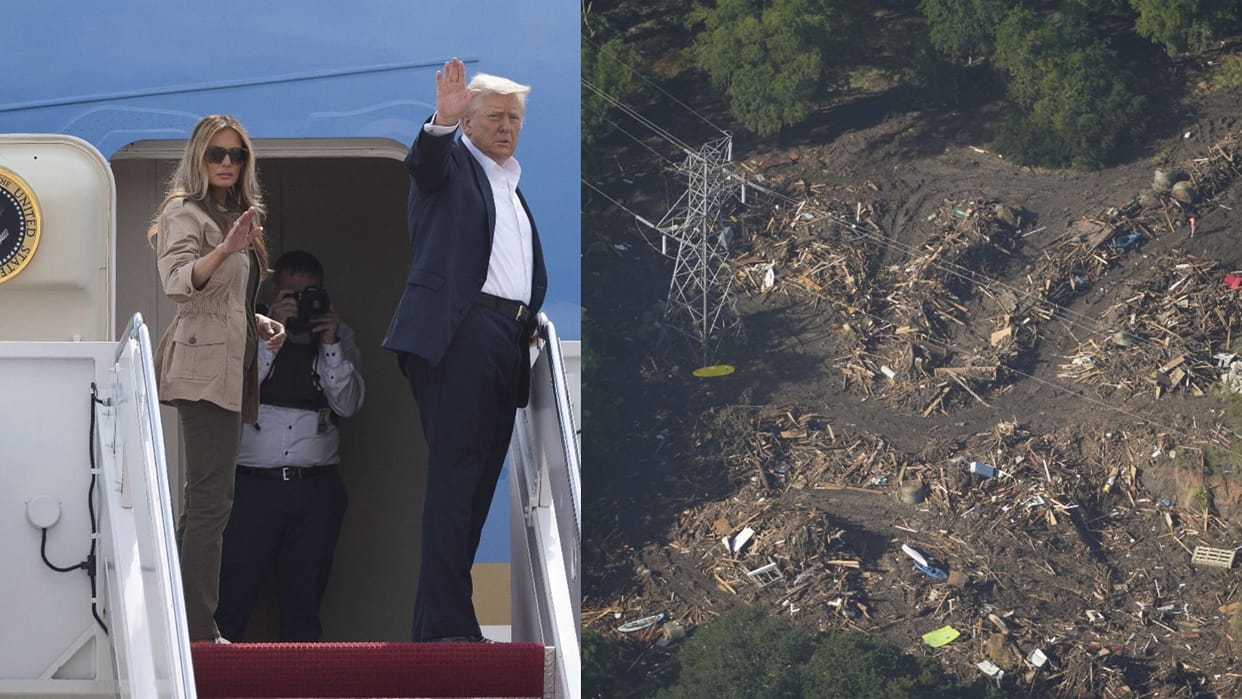 Donald Trump tours Texas flood sites met Kerrville victims  kept silence on FEMA engaged relief work