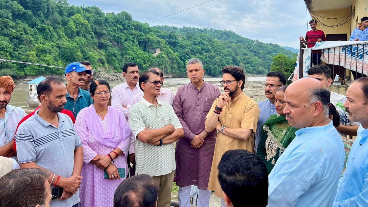 Anurag Singh Thakur said Modi government is with Himachal in the hour of disaster