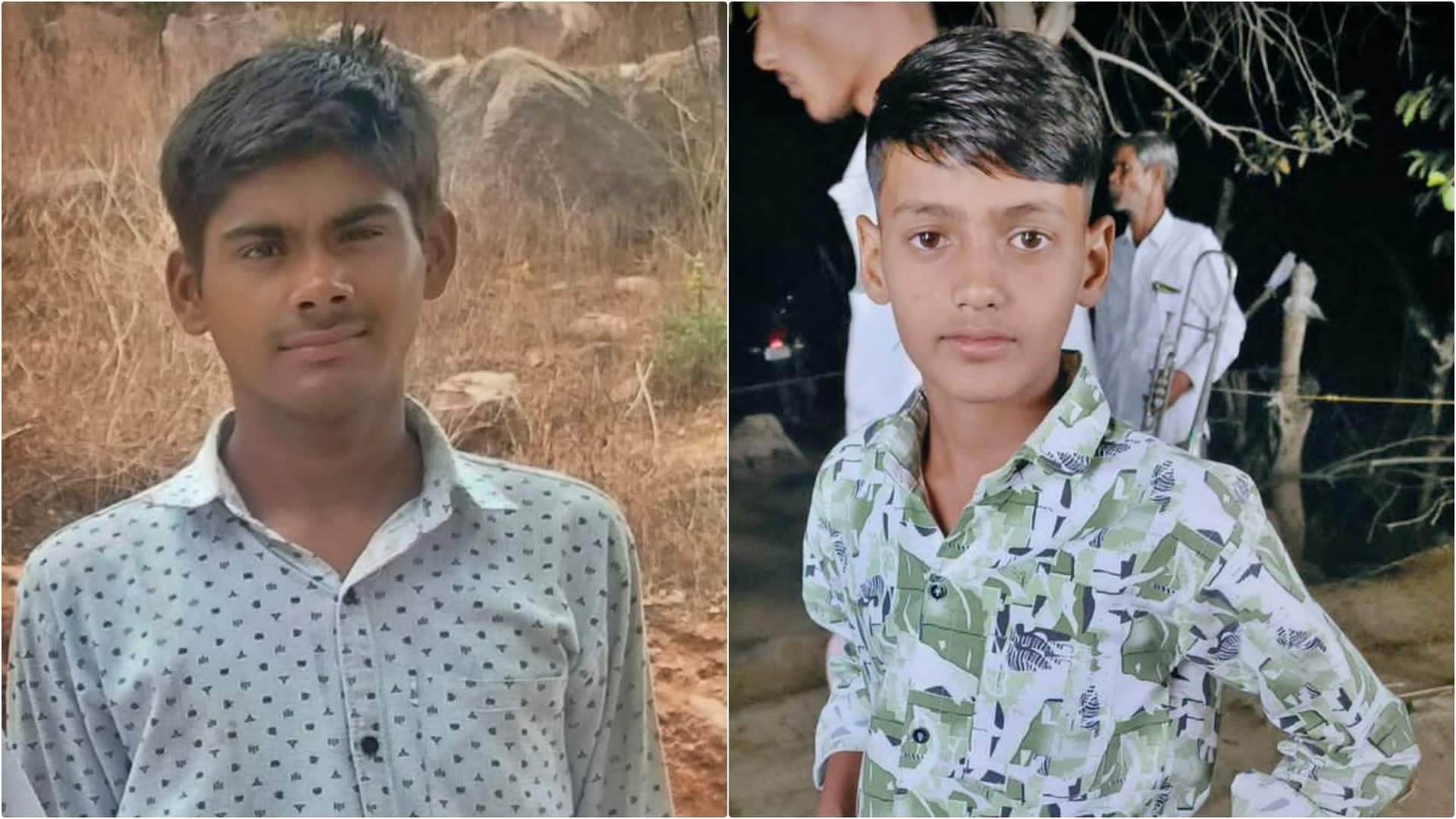 मृतक छात्र विवेक और अमित