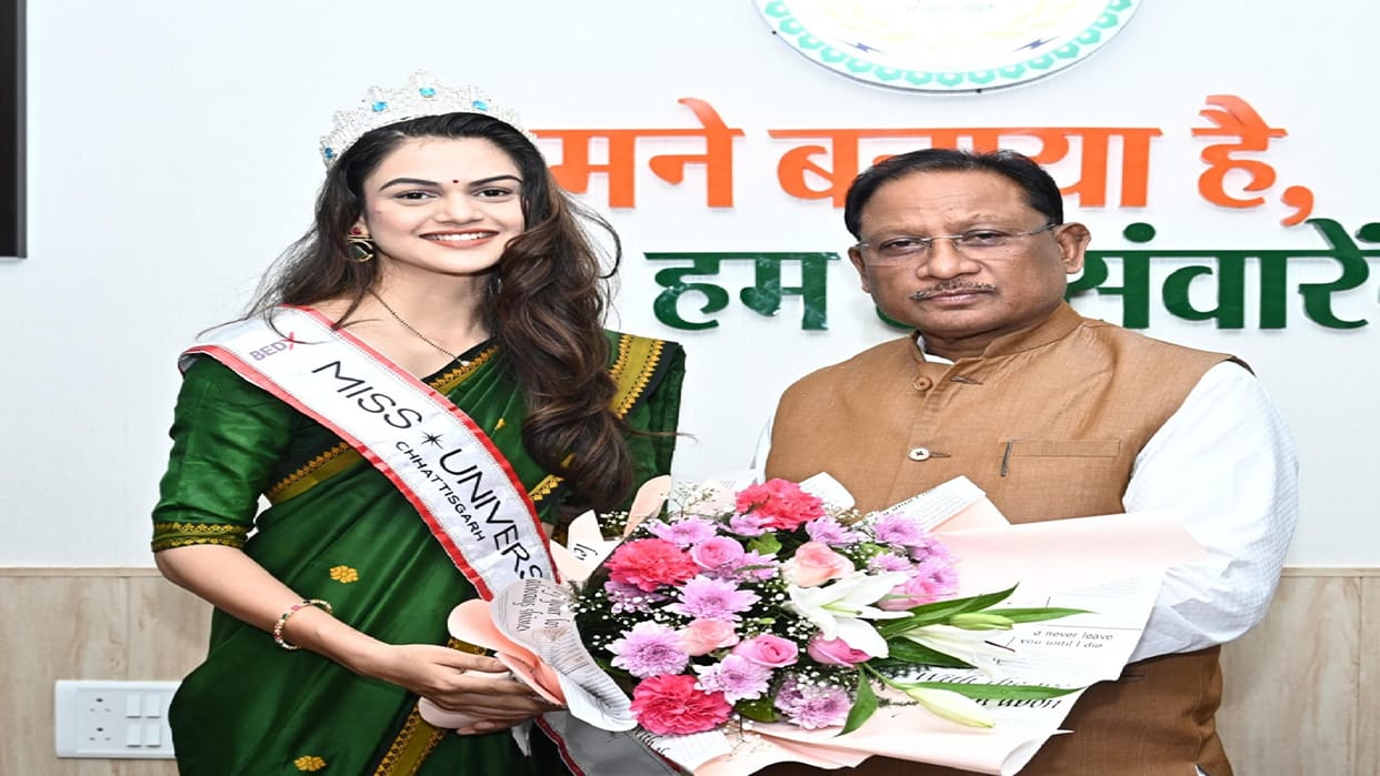 Miss Universe Chhattisgarh Dr. Anjali Pawar met Chief Minister Sai, CM congratulated her