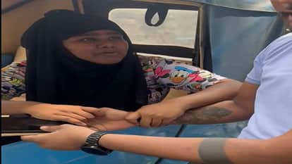 High tech cheating in sub engineer recruitment exam girl was helping her friend while sitting in auto  in Bila