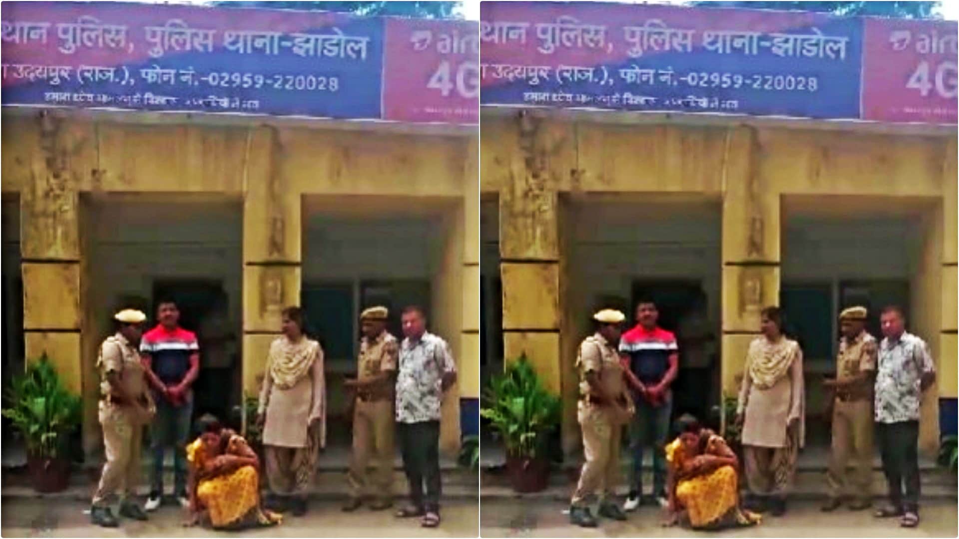 पुलिस की गिरफ्त में आरोपी युवती