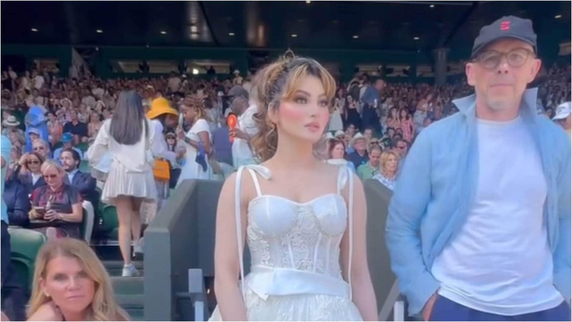 Urvashi Rautela Spotted With mystery Boy actress shared Photos covered Face With White Hearts Emoji
