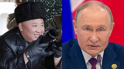 उत्तर कोरियाई नेता किम जोंग और रूसी राष्ट्रपति व्लादिमीर पुतिन