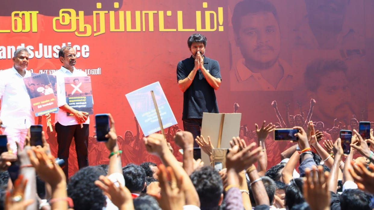 TVK chief Vijay slams DMK, says publicity sarkar has transformed into sorry model sarkar