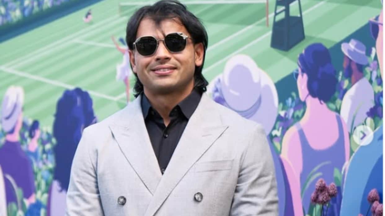 Javelin thrower Neeraj Chopra arrived to watch the final match of Wimbledon Preity Zinta was also seen