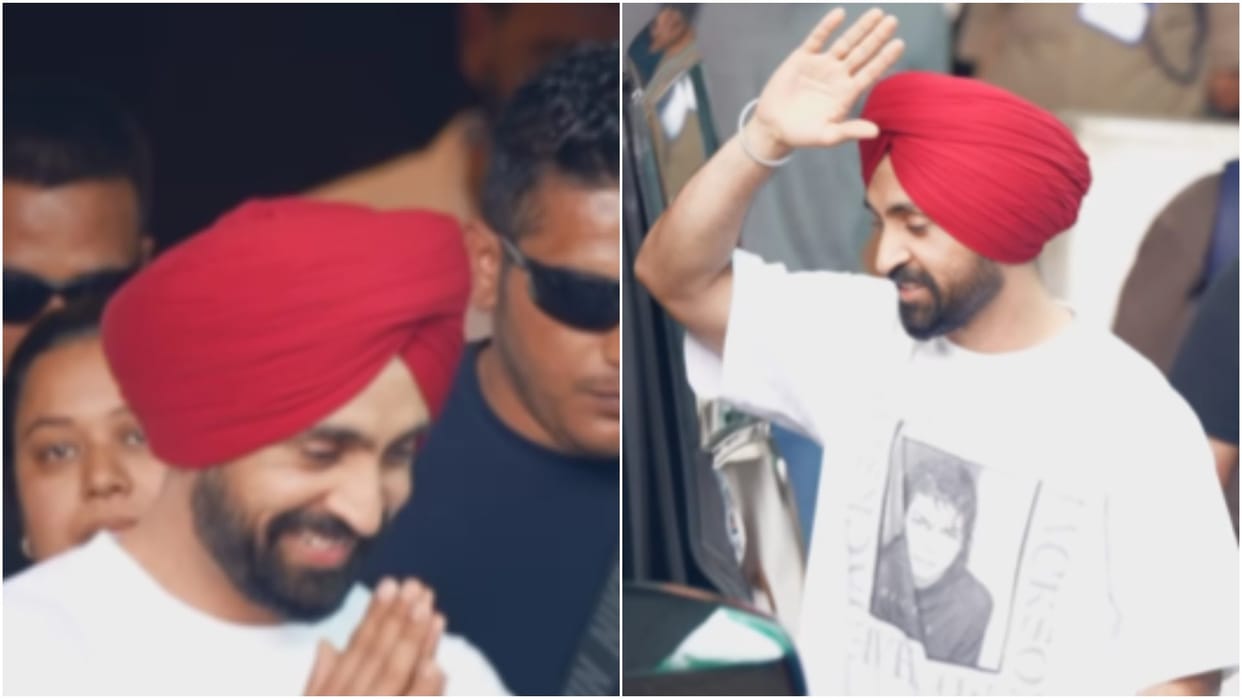 diljit dosanjh first public appearance after sardaar ji 3 row border 2 punjab 95