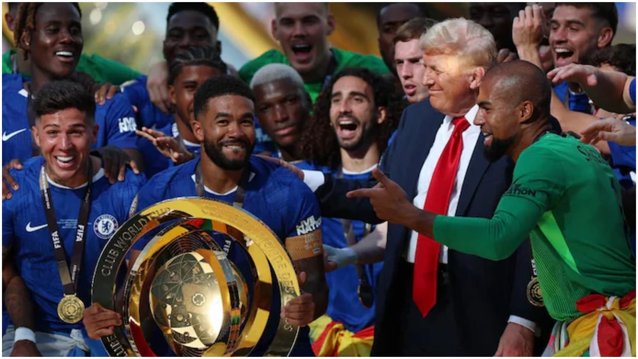 Donald Trump refuses to leave podium, crashes Chelsea FIFA Club World Cup celebrations vs PSG; Watch Video