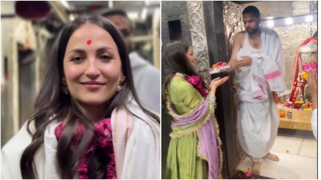 eli avram visits mahakal after announcing relationship with youtuber ashish chanchlani facing trolls