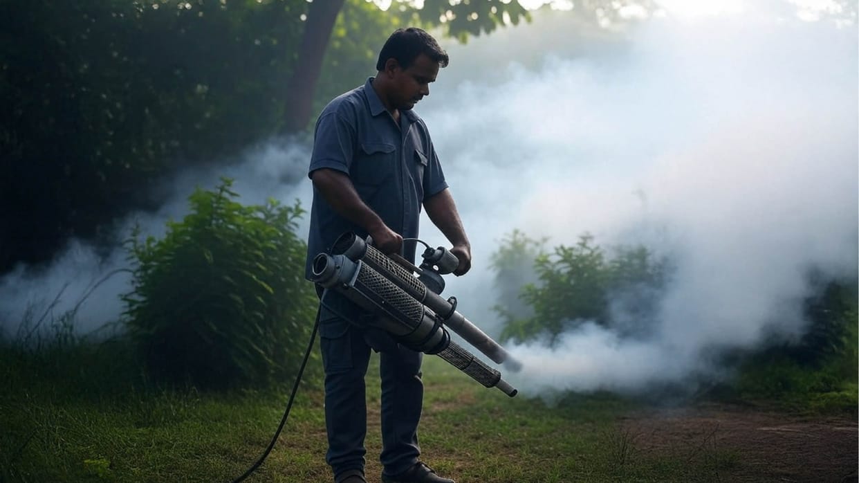 Pradhan do fogging with two workers with expired medicine one died and other admitted in hospital