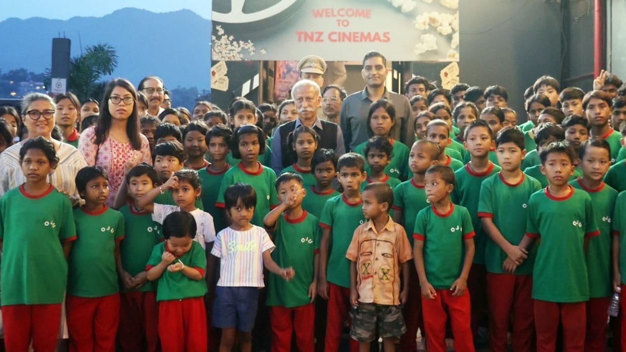 Governor of Arunachal Pradesh participated in a special film screening for children and also encouraged them