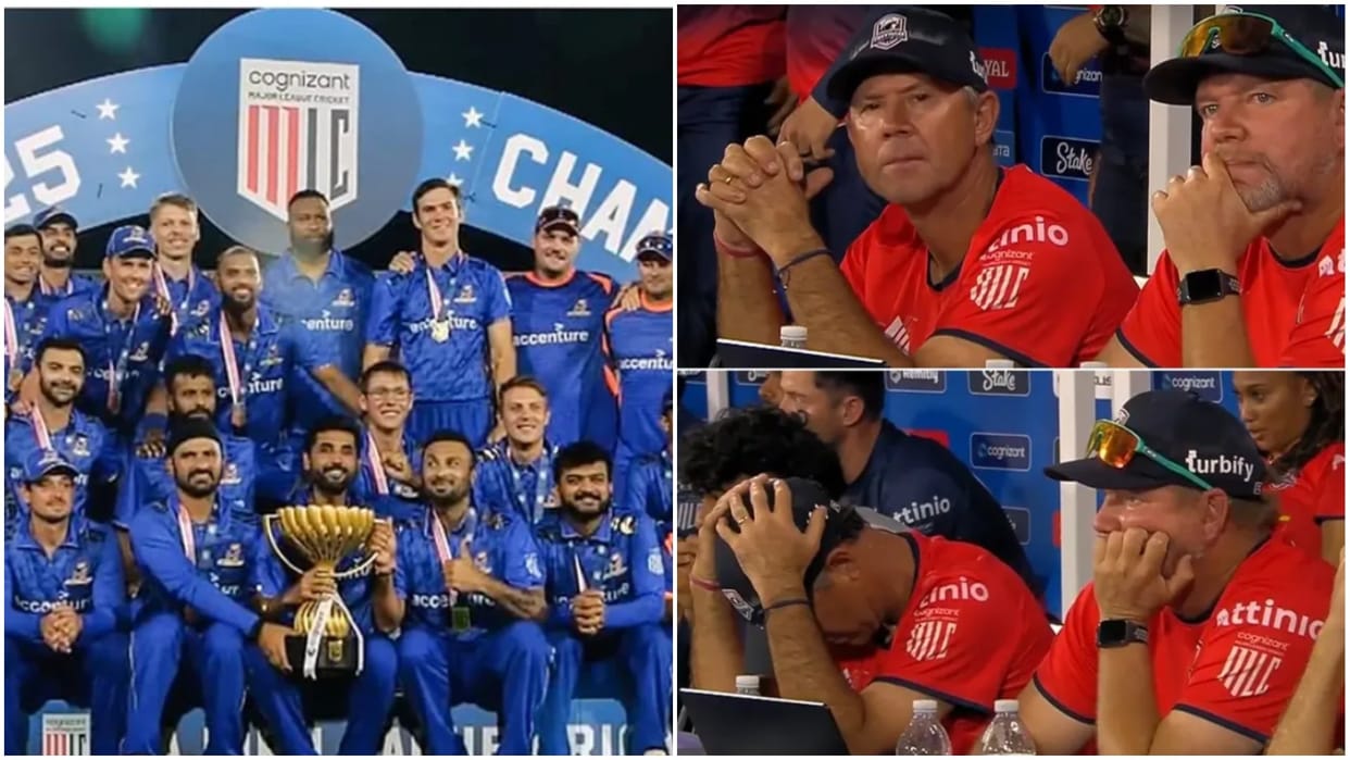 MLC 2025 Final Highlights MI New York Wins Trophy Ricky Ponting Team Second Final Loss in Two Months