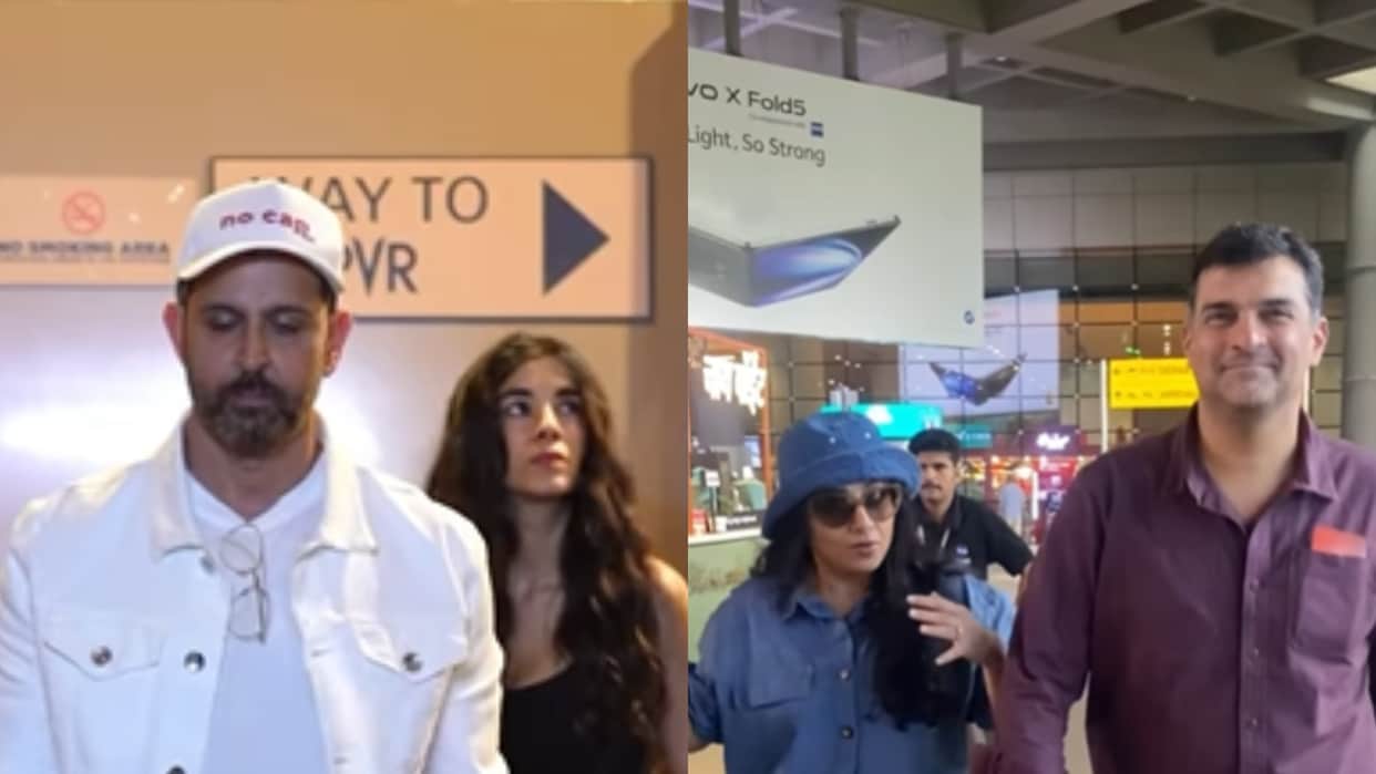 Hrithik Roshan Spotted Outing With Girlfriend And Vidya Balan At Airport With Her Husband