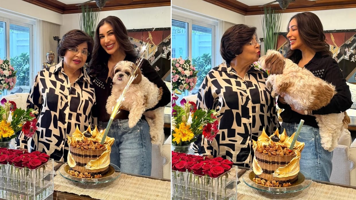 sophie choudry celerates her mother birthday says Happy bday to my world I love you so much Mam