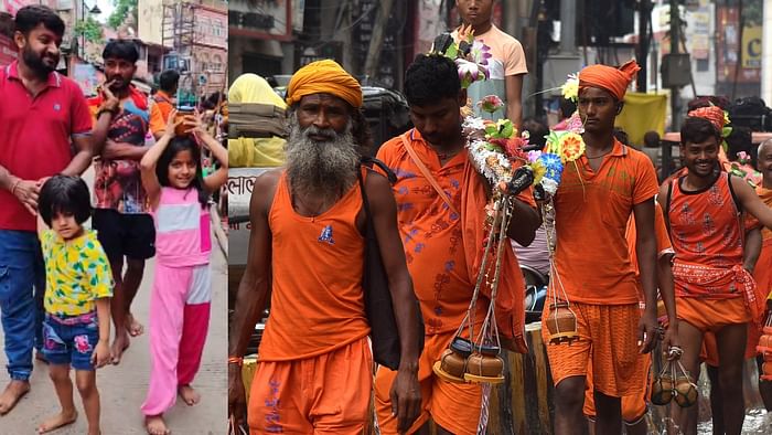 Sawan 2025 somvar crowd of devotees gathered at Shri Kashi Vishwanath Dham
