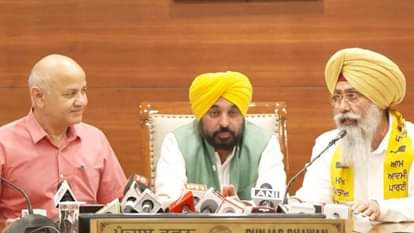 चंडीगढ़ में आप में शामिल हुए हरमीत सिंह संधू।
