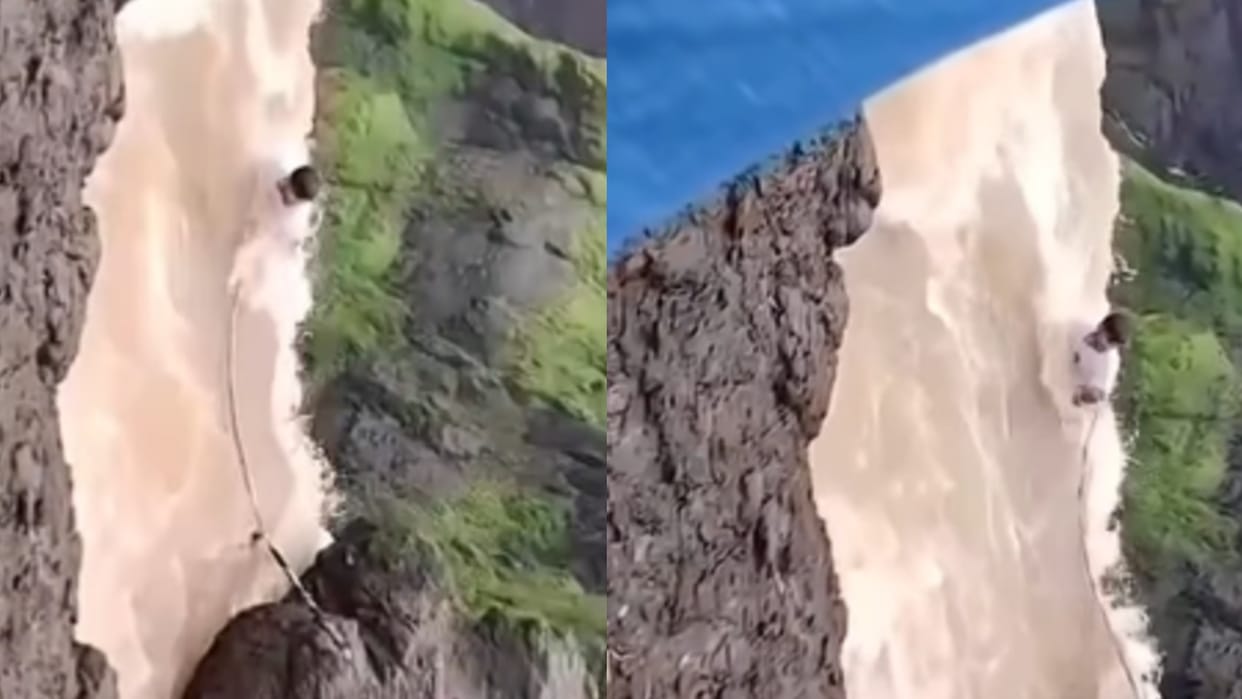 Dramatic rescue of man trapped in raging Pune waterfall goes viral