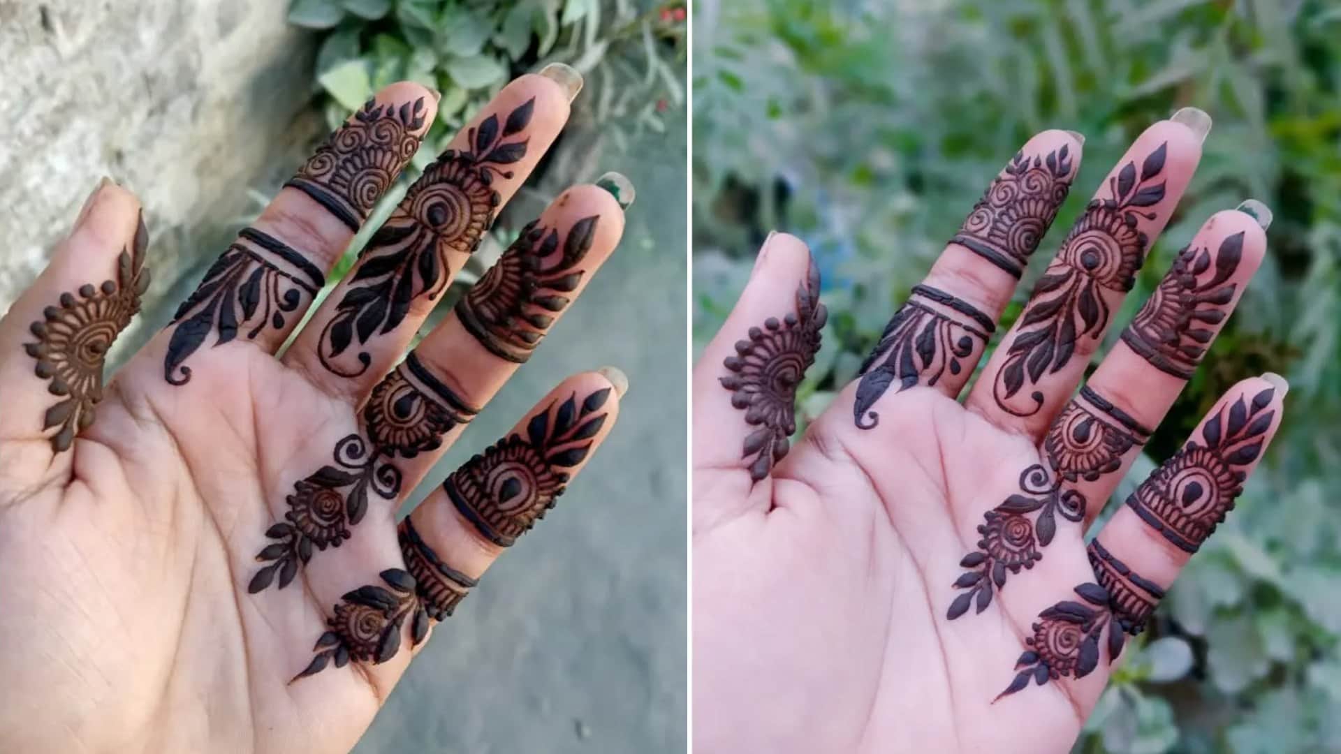 Simple Finger Mehndi Design to try in 2025 for beautiful impression Saral Ungliyon Ki Mehndi Design