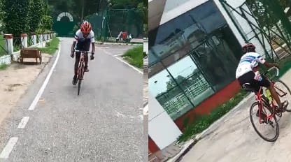 Kanpur Youth Olympic Games 2025 players showed strength in cycling and volleyball competitions in Green Park