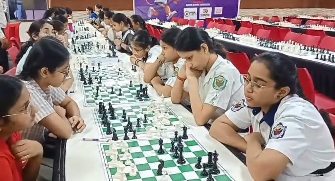 Kanpur Youth Olympic Games Chess competition organized at Allen House School young players showed strength