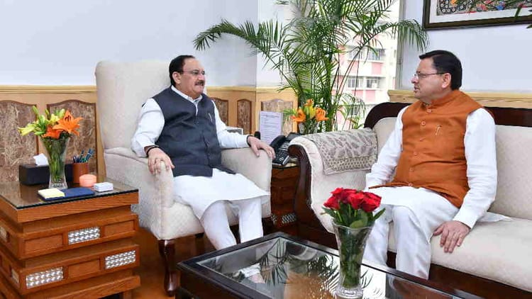 CM Dhami In Delhi: नड्डा से मिले सीएम, एयर एंबुलेंस का विस्तार, इमरजेंसी के लिए अतिरिक्त हेलिकॉप्टर मांगा