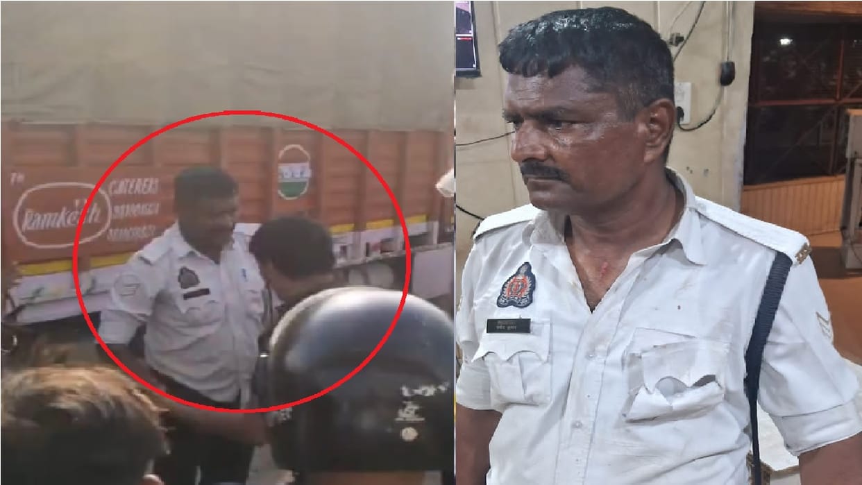 Tried to run truck over traffic cop assaulted him tore his uniform