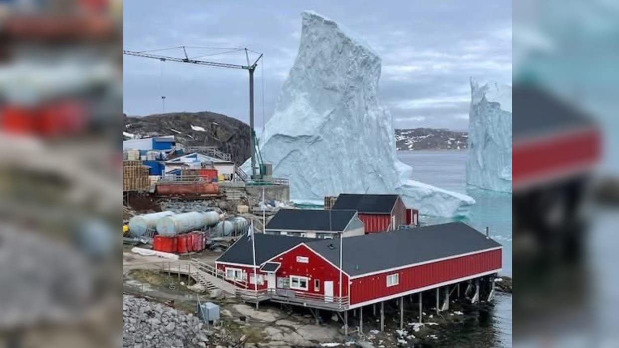 Massive iceberg drift terrifyingly close to Greenland village Visuals shock internet