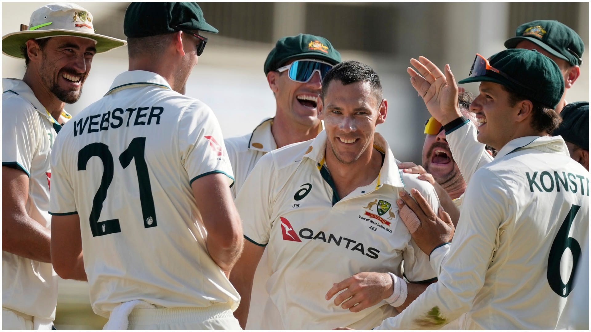 Mitchell Starc set many records in his 100th Test, fastest five wicket haul; Boland took hat-trick WI vs AUS