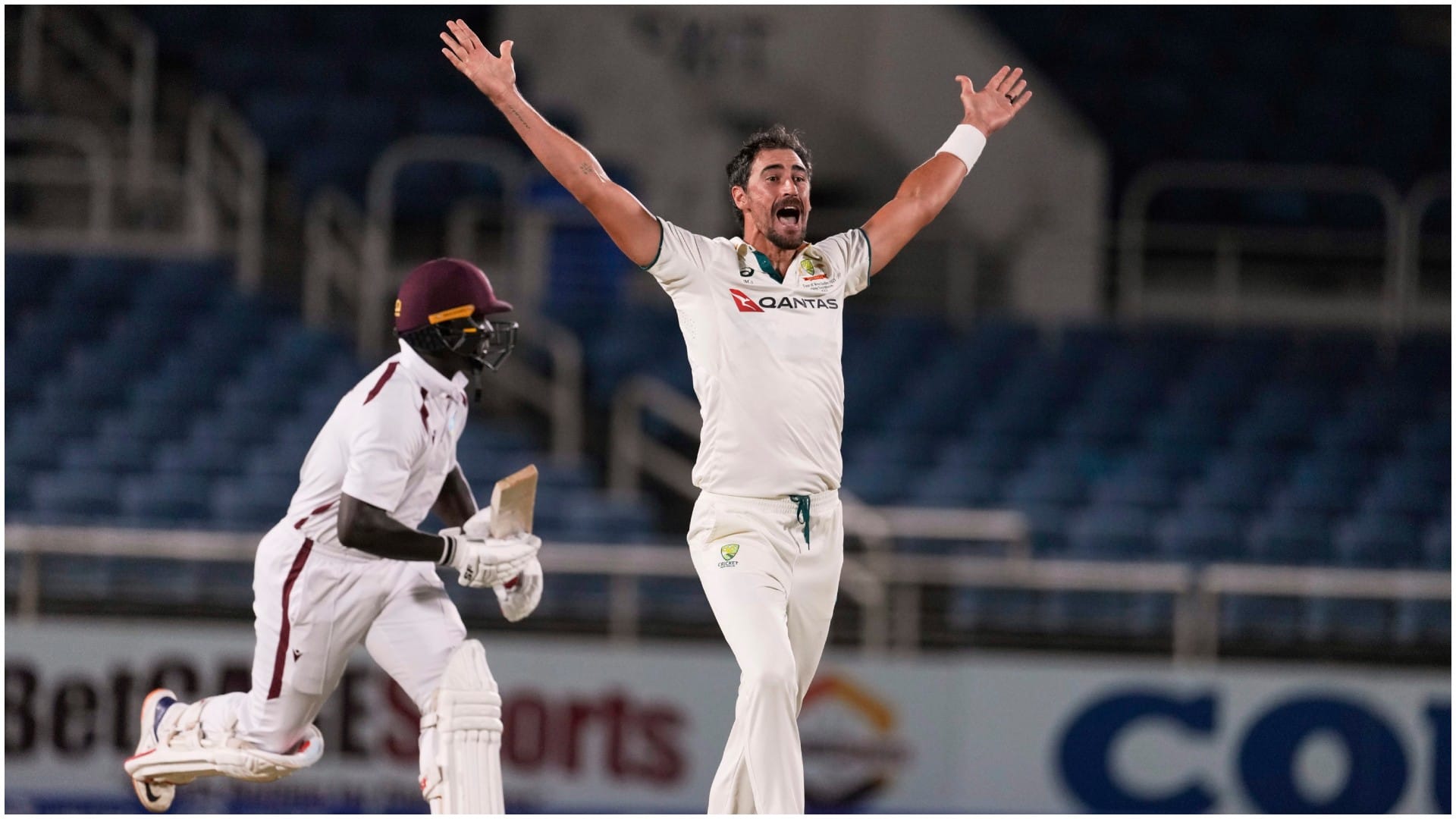 Mitchell Starc set many records in his 100th Test, fastest five wicket haul; Boland took hat-trick WI vs AUS