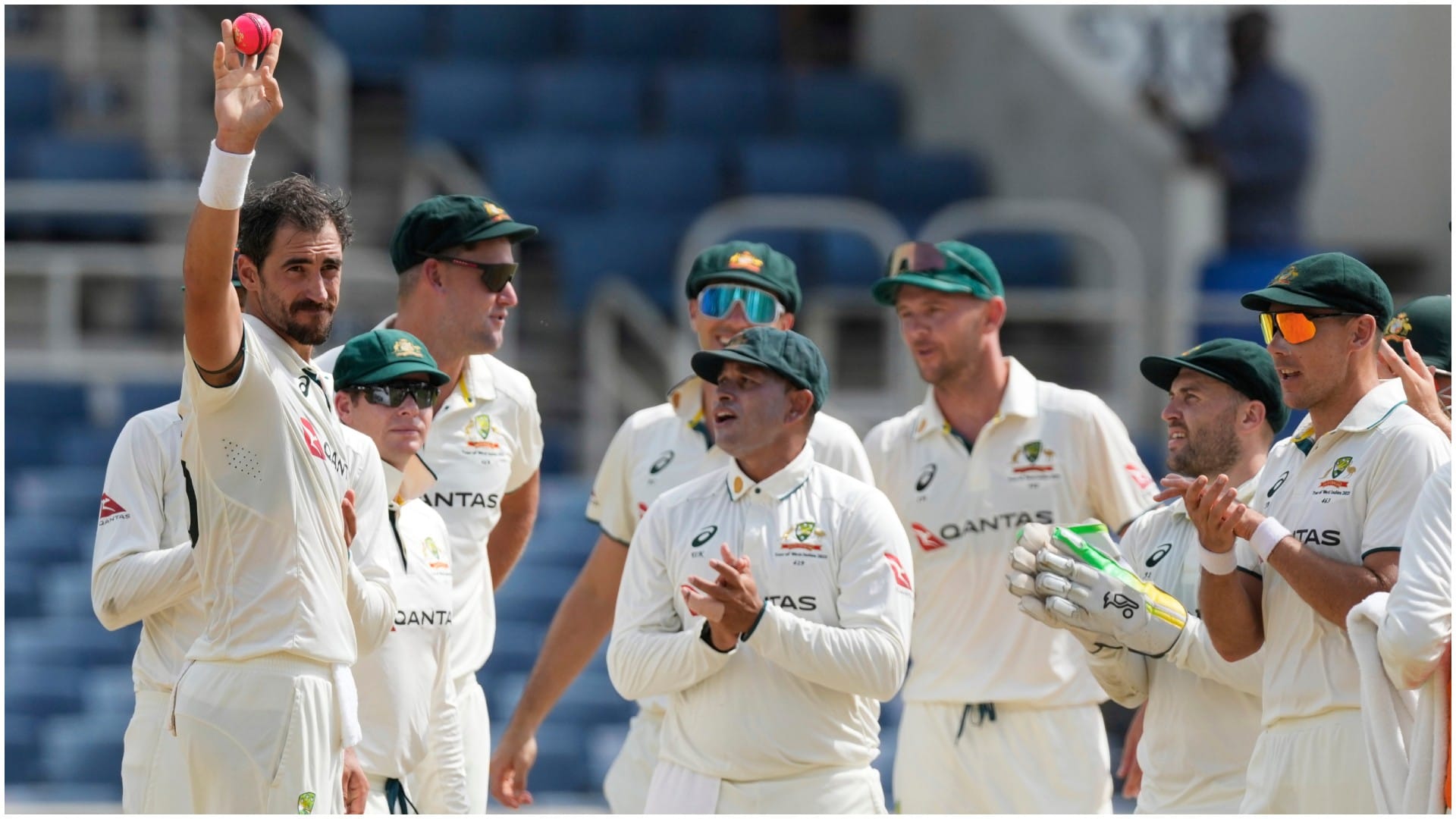 Mitchell Starc set many records in his 100th Test, fastest five wicket haul; Boland took hat-trick WI vs AUS