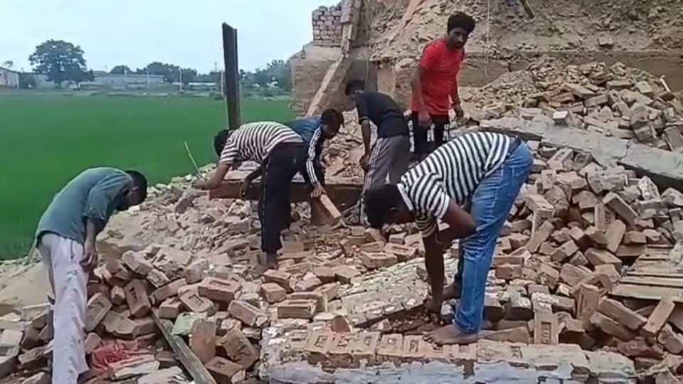 House collapsed due to rain in Moga, one person died